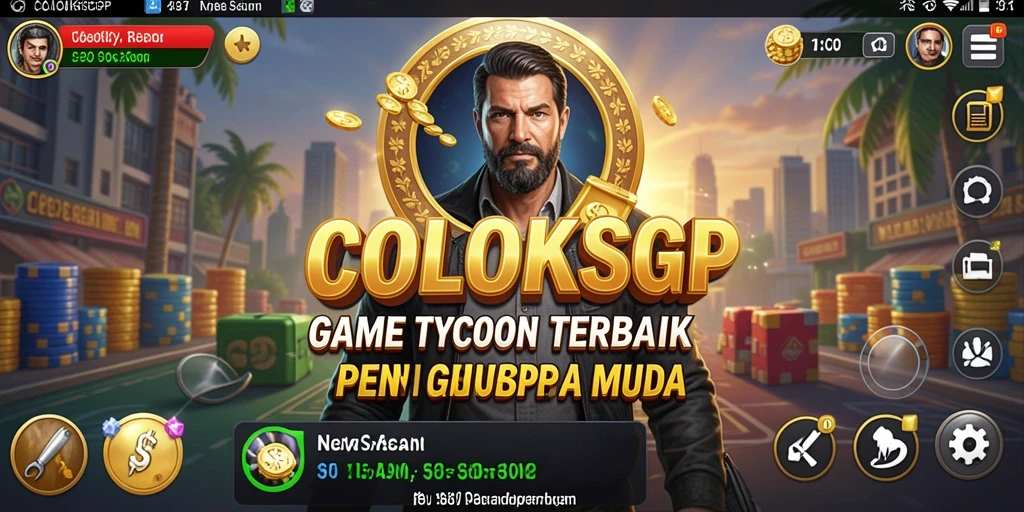 Screenshot COLOKSGP menampilkan gameplay yang mengasyikkan dalam mengelola bisnis.