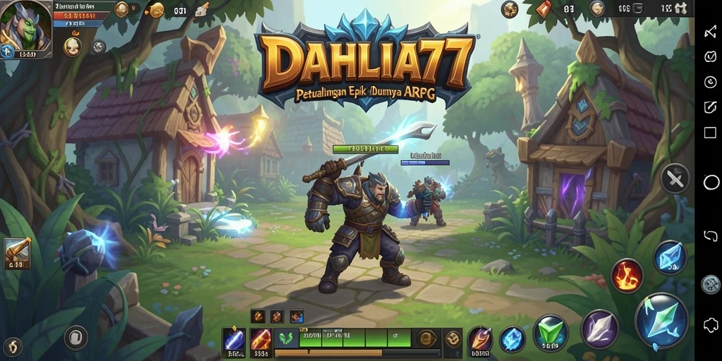 Tangkapan layar menampilkan aksi pertempuran epik di dunia <strong>DAHLIA77</strong>.