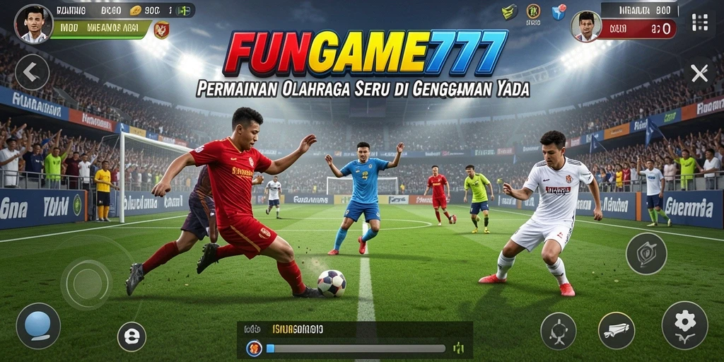 Screenshot gameplay FUNGAME777 menampilkan keseruan pertandingan olahraga.