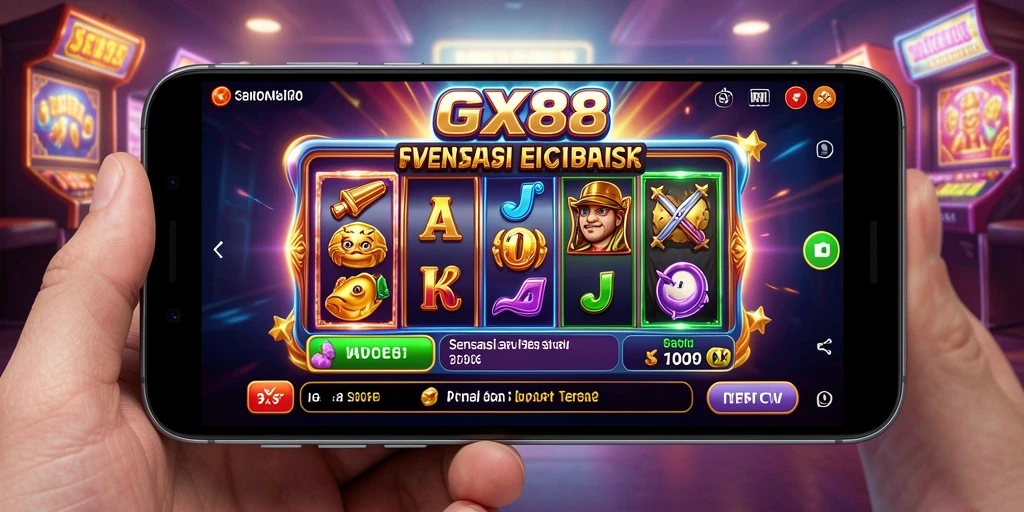 Tampilan gameplay Slot GX88 yang menarik dan dinamis.