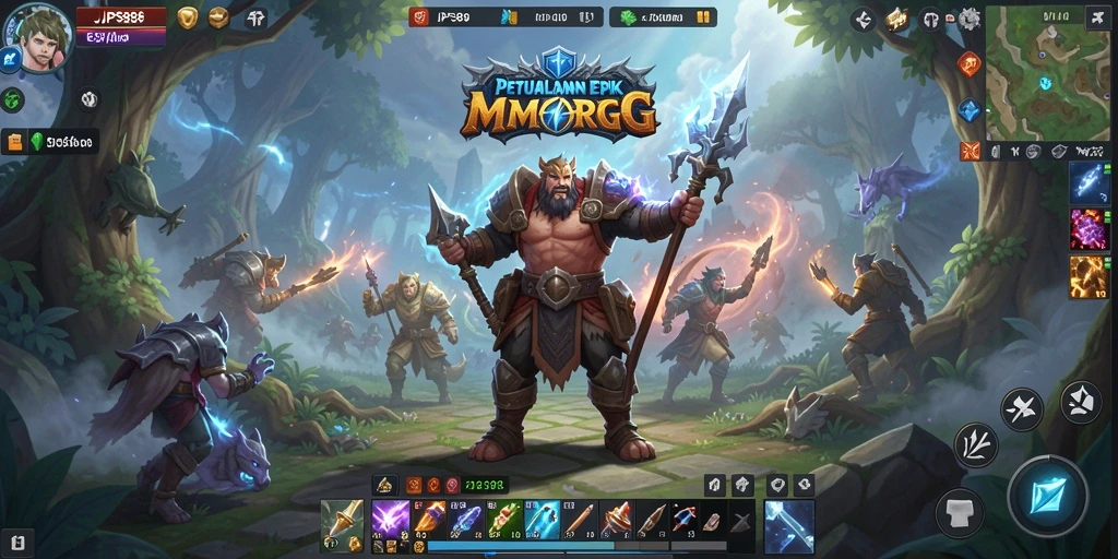 Tangkapan layar JPS88 menampilkan aksi mendebarkan dalam dunia MMORPG.